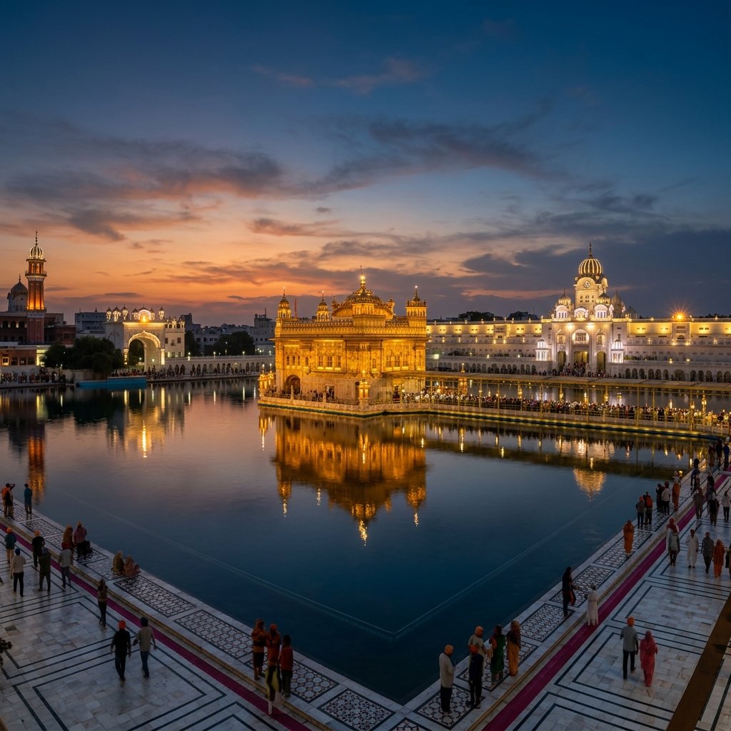 Delhi to Amritsar Tempo Traveller on Rent